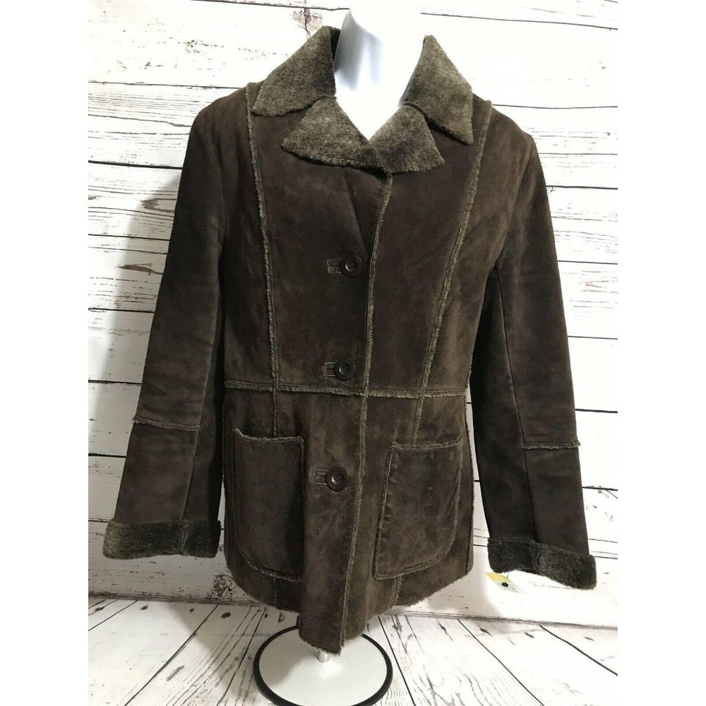 By GUESS Womens Genuine Leather Jacket Size: Small